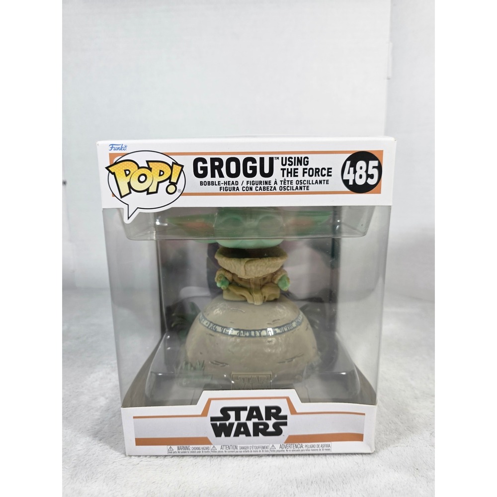 Funko Pop Star Wars Grogu Using The Force 485 The Mandalorian Bobble-Head Figure